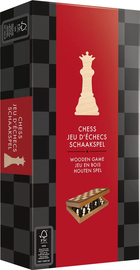 Houten Schaakspel Opvouwbaar 5 Houten Schaakspel Opvouwbaar - Afbeelding 3