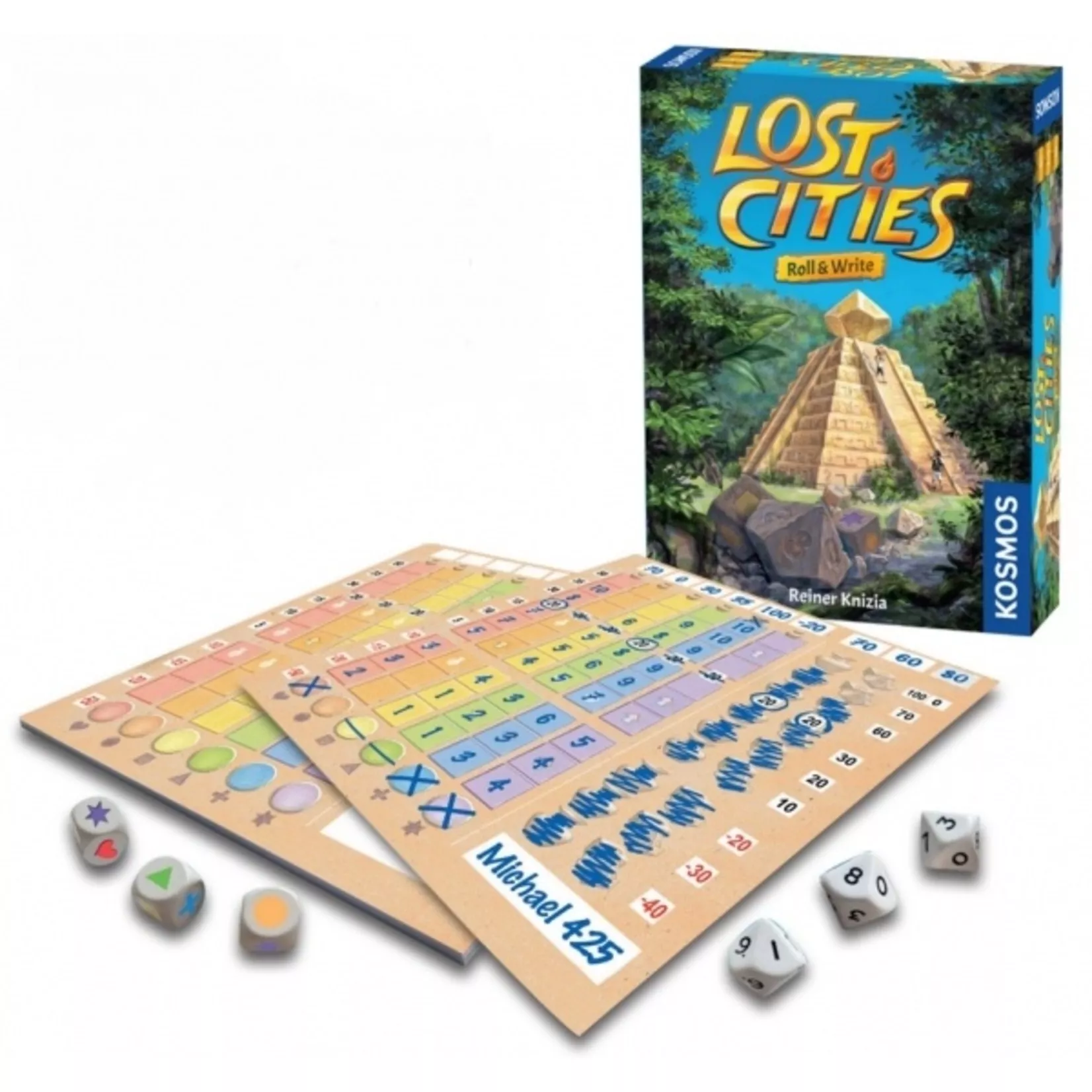 999 Games Lost Cities: Roll & Write 4 999 Games Lost Cities: Roll & Write - Afbeelding 2