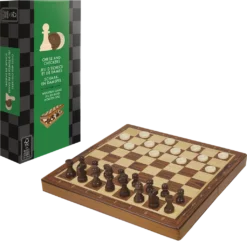 Houten Schaak- En Damspel Opvouwbaar