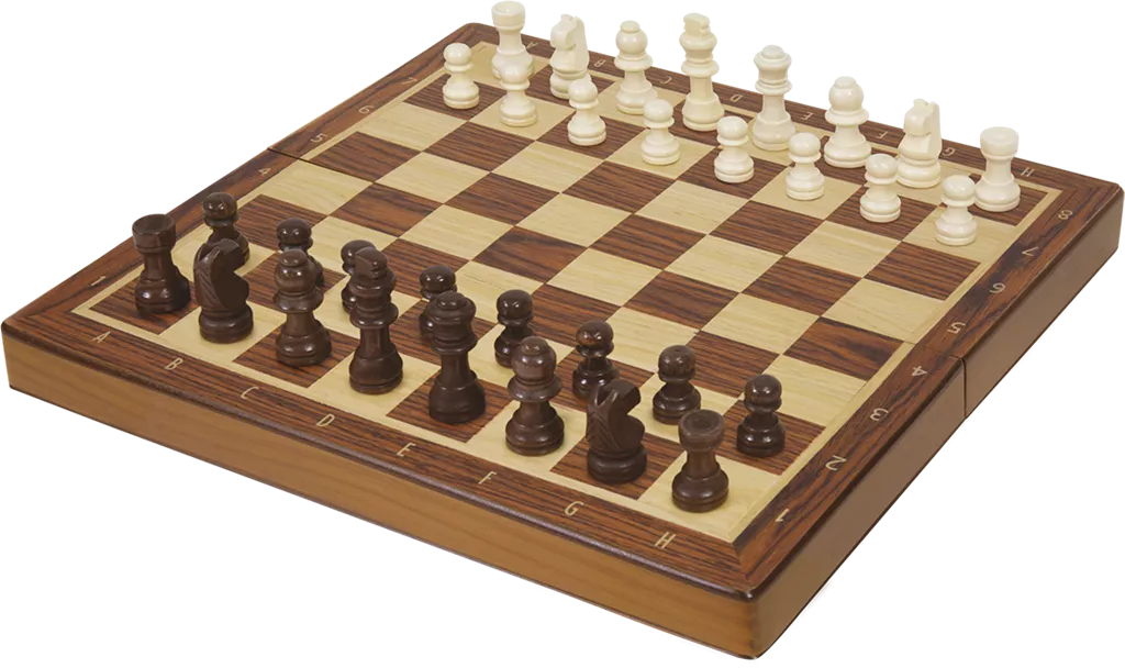 Houten Schaakspel Opvouwbaar 6 Houten Schaakspel Opvouwbaar - Afbeelding 4