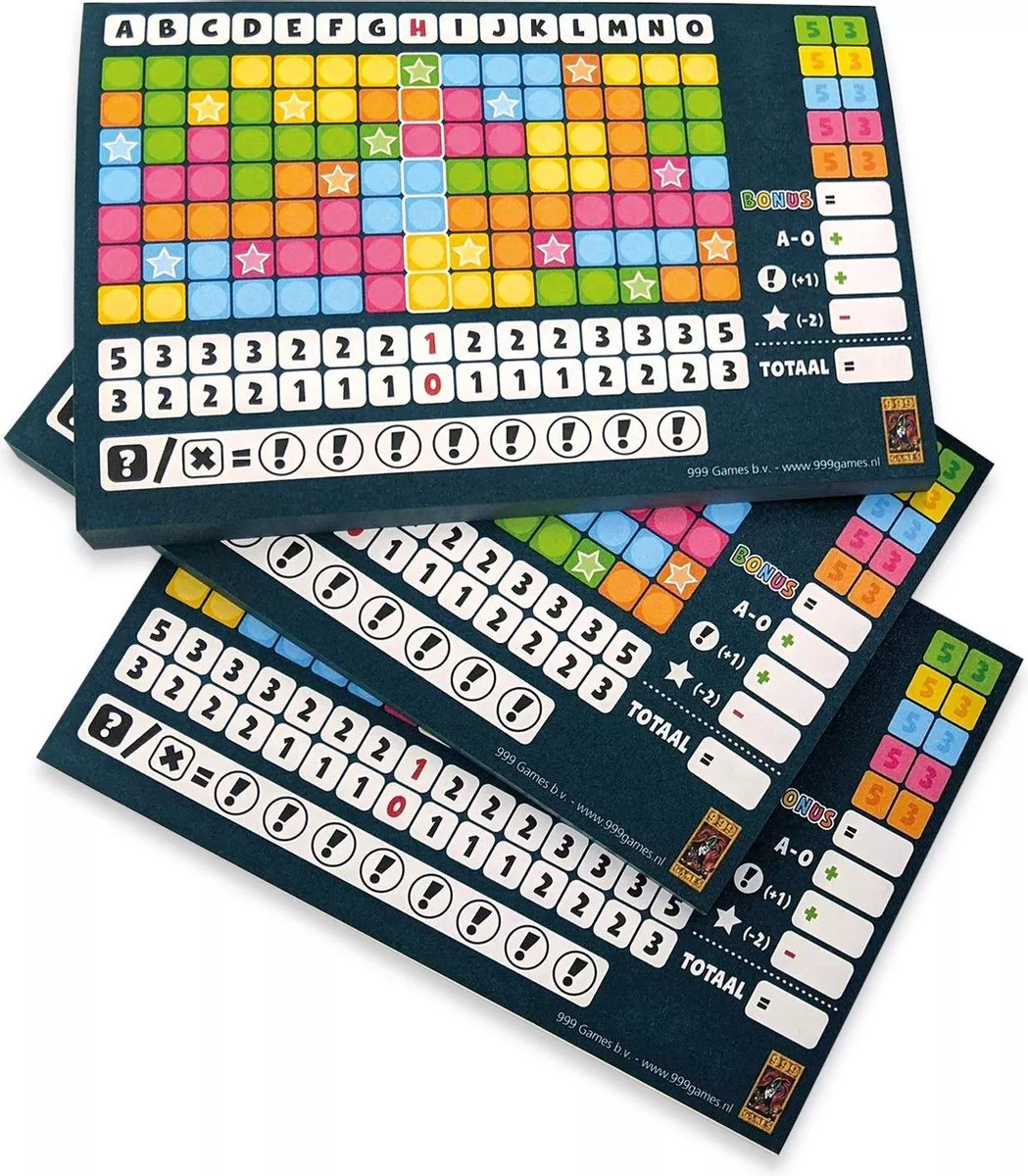 999 Games Keer Op Keer Scoreblok 3 Stuks Level 1 - Dobbelspel 5 999 Games Keer Op Keer Scoreblok 3 Stuks Level 1 - Dobbelspel - Afbeelding 3
