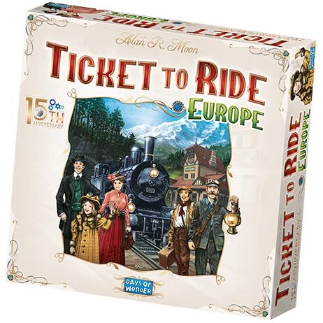 Days Of Wonder Ticket To Ride: Europe – 15th Anniversary - EN 3 Days Of Wonder Ticket To Ride: Europe – 15th Anniversary - EN