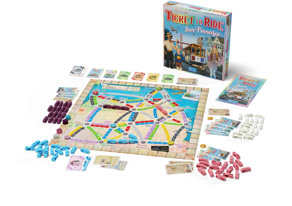 Days Of Wonder Ticket To Ride San Francisco - NL 5 Days Of Wonder Ticket To Ride San Francisco - NL - Afbeelding 3