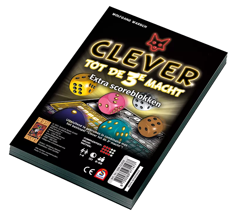 999 Games Scoreblokken Clever Tot De 3e Macht Twee Stuks 3 999 Games Scoreblokken Clever Tot De 3e Macht Twee Stuks