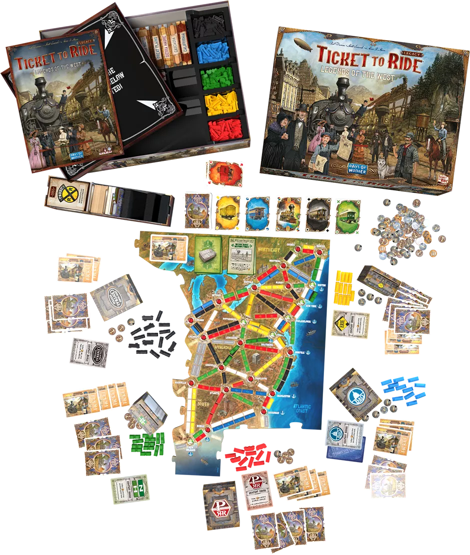 Days Of Wonder Ticket To Ride Legacy Legends Of The West EN 5 Days Of Wonder Ticket To Ride Legacy Legends Of The West EN - Afbeelding 3
