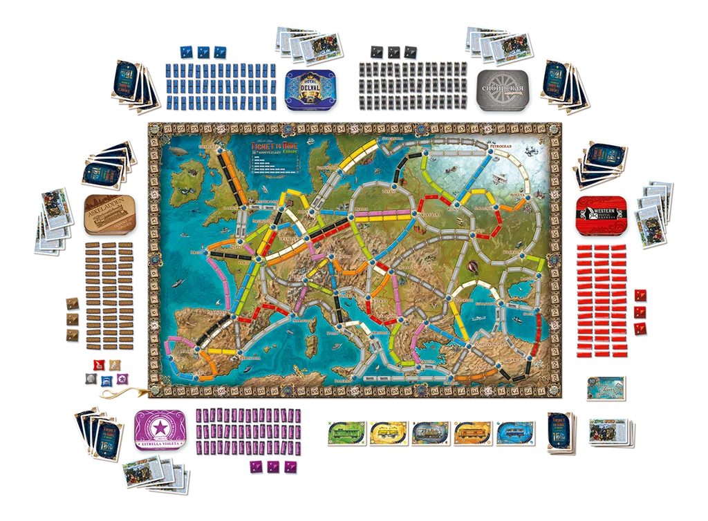 Days Of Wonder Ticket To Ride: Europe – 15th Anniversary - NL 5 Days Of Wonder Ticket To Ride: Europe – 15th Anniversary - NL - Afbeelding 3